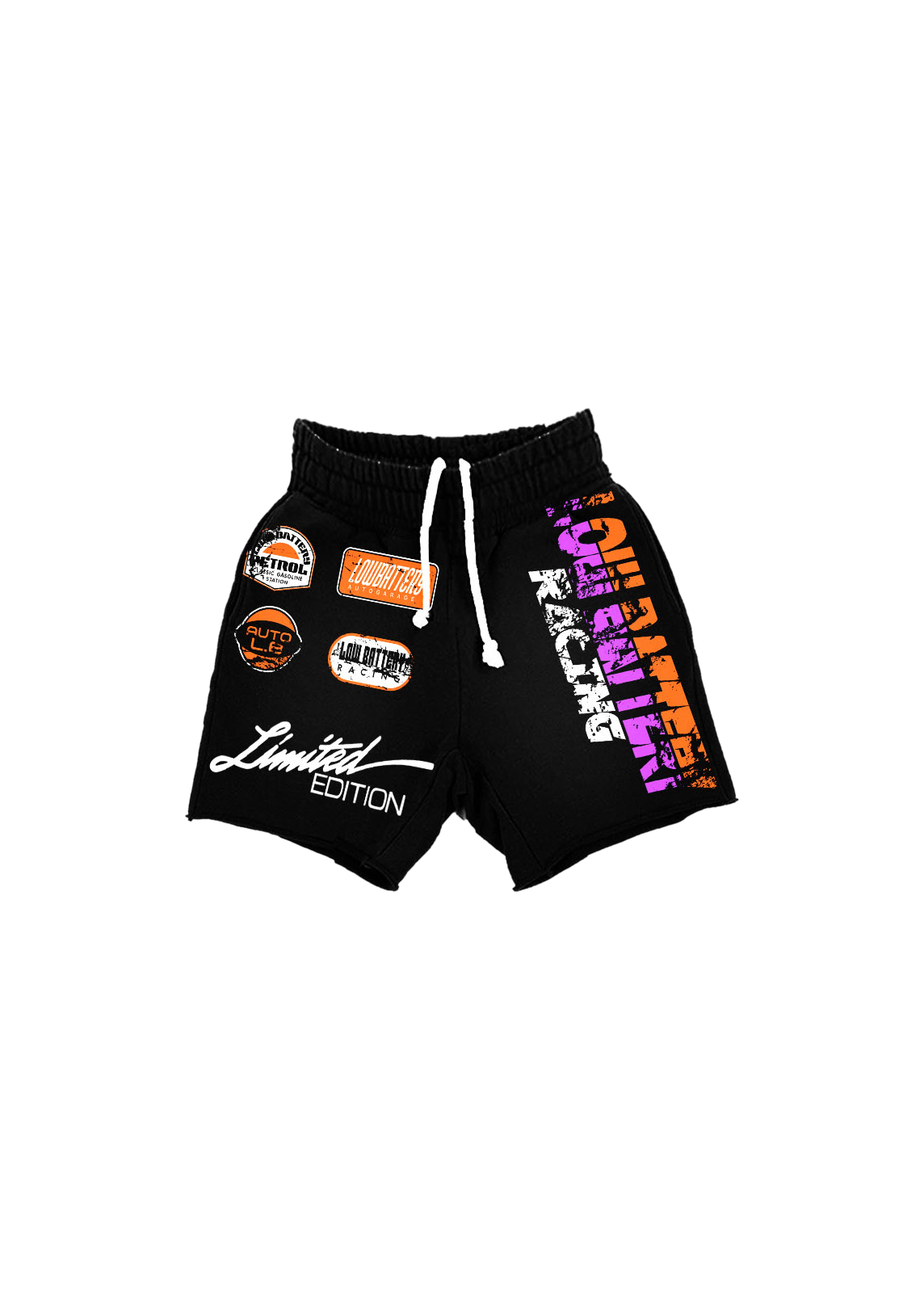 Low Battery Racer Shorts-French Terry